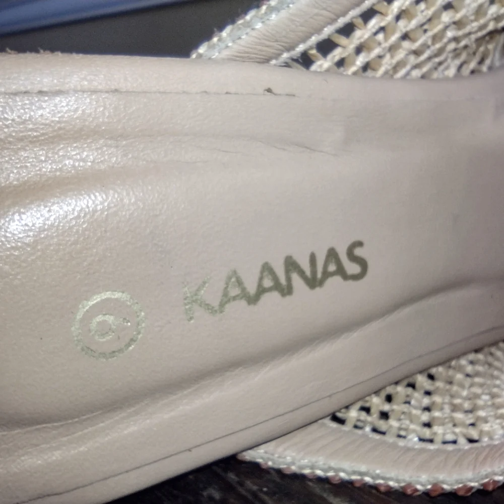 Kaanas Formentera Open Weave Platform Sandals Size 9 - Picture 7 of 7